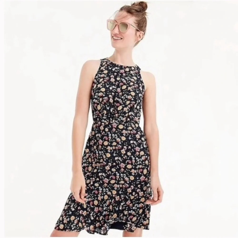 J. Crew Floral midi dress
